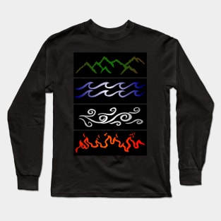 Four elements of nature v2 Long Sleeve T-Shirt